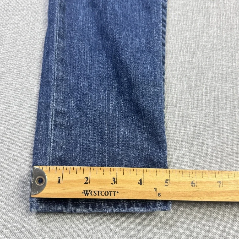 True Religion Jeans Mens 32x34 Skinny Blue Medium Wash Distressed Pockets